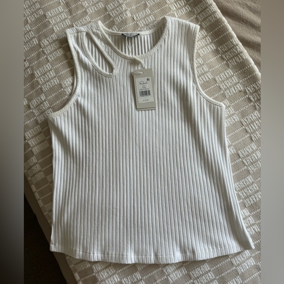 Rails Tops - Rails Rya White tank size L